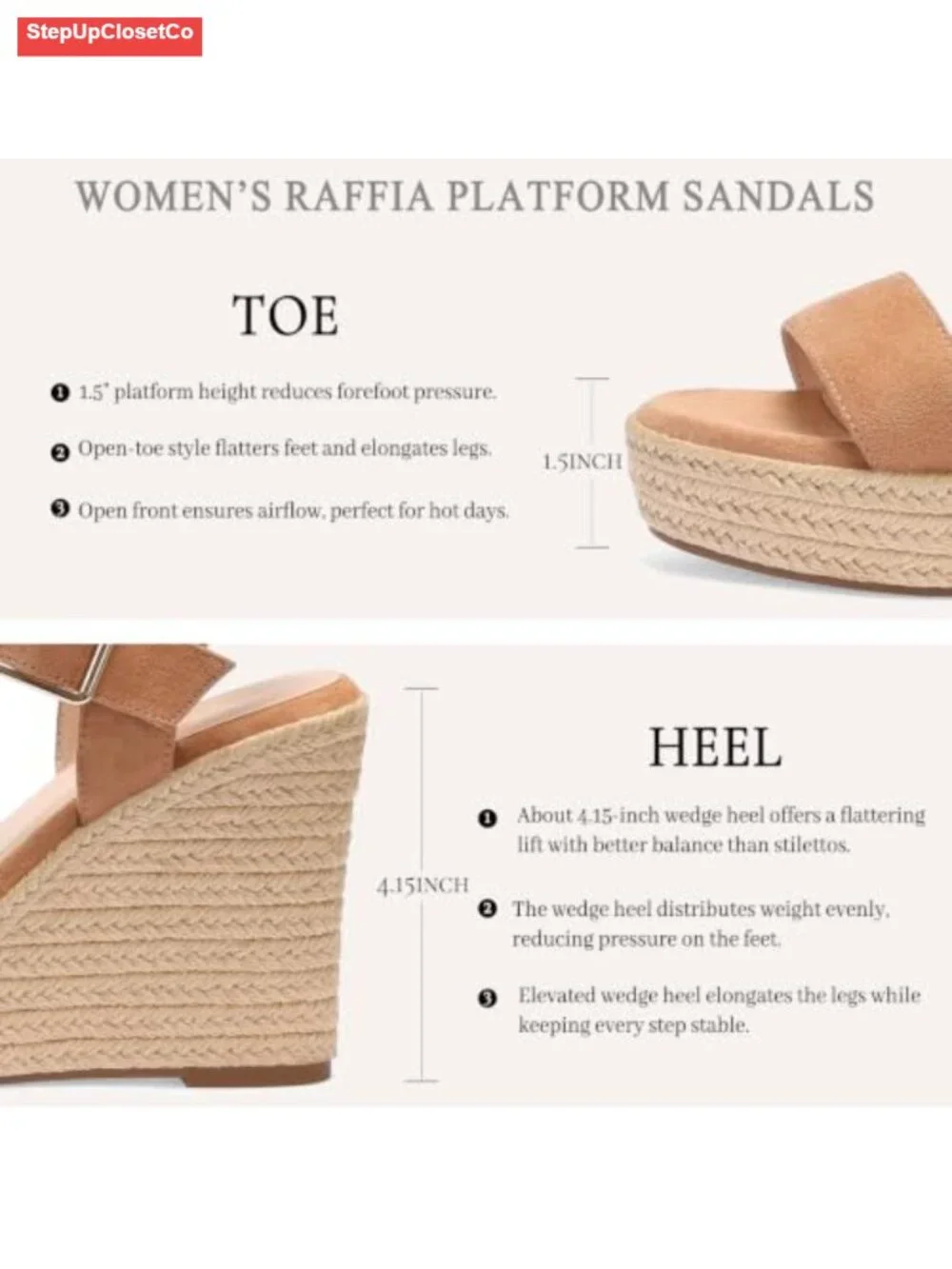 Women's Espadrille Wedge Sandals Platform Ankle Strap Open Toe Suede Summer